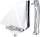Seitenscheibe mit Chromleiste u. Halter KLAR hinten links Coupe hardtop Camaro Firebird 68 69