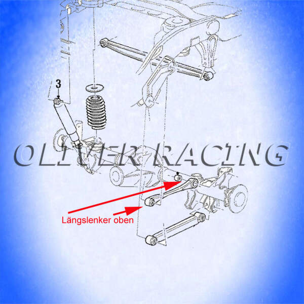 Querlenker Längslenker Hinterachse hinten oben rechts links Fahrerseite Beifahrerseite 98-02 Lincoln Navigator 97-02 Ford Expedition Fahrwerksstrebe