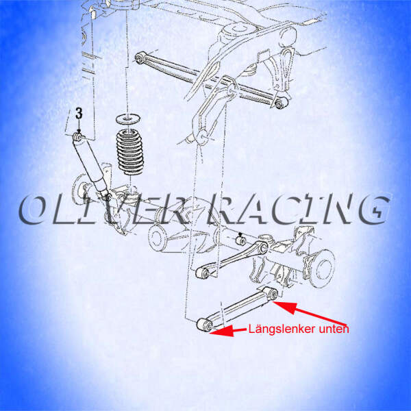 Querlenker Längslenker Hinterachse hinten unten rechts links Fahrerseite Beifahrerseite 98-02 Lincoln Navigator 97-02 Ford Expedition Fahrwerksstrebe