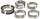 Hauptlagersatz Kurbelwelle Satz 0.020" Untermaß Mopar Chrysler Dodge Plymouth 273 318 340 Set