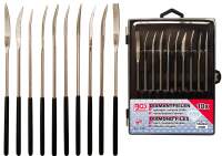 Diamant-Lochfeilen-Satz | gebogen | 140 x 3 mm | 10-tlg.