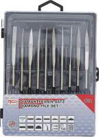 Diamant-Lochfeilen-Satz | gebogen | 140 x 3 mm | 10-tlg.