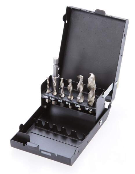 HSS-G Bohrer-/Gewindeschneider-Satz | 7-tlg.