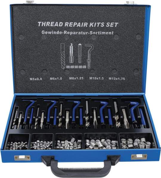 Gewinde-Reparatursatz | M5 - M12 | 130-tlg.