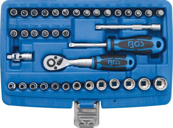 Steckschlüssel-Satz Gear Lock | Antrieb 6,3 mm (1/4") | 39-tlg.