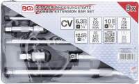 Kippverlängerungs-Satz | 6,3 mm (1/4"), 10 mm (3/8"), 12,5 mm (1/2") | 9-tlg.
