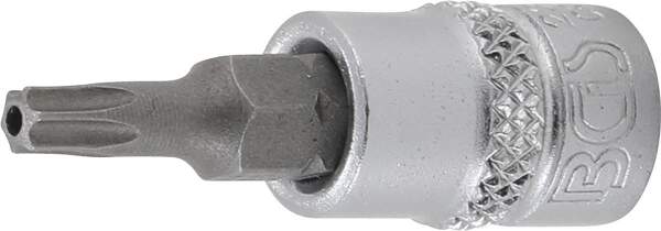 Bit-Einsatz | Antrieb Innenvierkant 6,3 mm (1/4") | T-Profil (für Torx) mit Bohrung T20