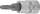 Bit-Einsatz | Antrieb Innenvierkant 6,3 mm (1/4") | T-Profil (für Torx) mit Bohrung T20