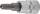 Bit-Einsatz | Antrieb Innenvierkant 6,3 mm (1/4") | T-Profil (für Torx) mit Bohrung T27