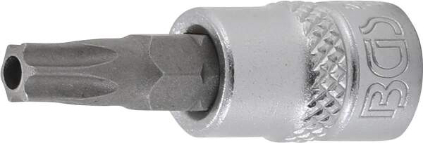 Bit-Einsatz | Antrieb Innenvierkant 6,3 mm (1/4") | T-Profil (für Torx) mit Bohrung T30