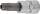Bit-Einsatz | Antrieb Innenvierkant 6,3 mm (1/4") | T-Profil (für Torx) mit Bohrung T40