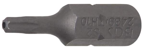 Bit | Länge 25 mm | Antrieb Außensechskant 6,3 mm (1/4") | T-Profil (für Torx) mit Bohrung T10