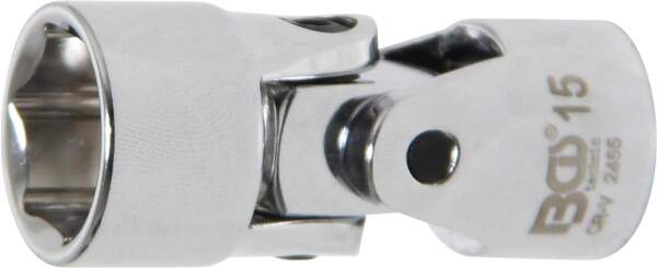 Kardangelenk-Einsatz Sechskant | Antrieb Innenvierkant 10 mm (3/8") | SW 15 mm