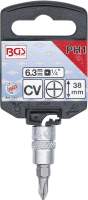 Bit-Einsatz | Antrieb Innenvierkant 6,3 mm (1/4") | Kreuzschlitz PH1
