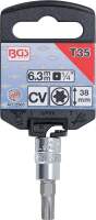 Bit-Einsatz | Antrieb Innenvierkant 6,3 mm (1/4") | T-Profil (für Torx) T35