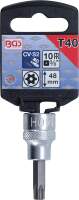 Bit-Einsatz | Antrieb Innenvierkant 10 mm (3/8") | T-Profil (für Torx) mit Bohrung T40