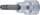 Bit-Einsatz | Antrieb Innenvierkant 10 mm (3/8") | T-Profil (für Torx) mit Bohrung T40