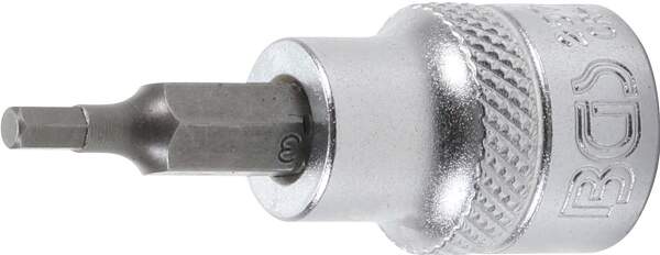Bit-Einsatz | Antrieb Innenvierkant 10 mm (3/8") | Innensechskant 3 mm