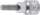 Bit-Einsatz | Antrieb Innenvierkant 10 mm (3/8") | Innensechskant 6 mm