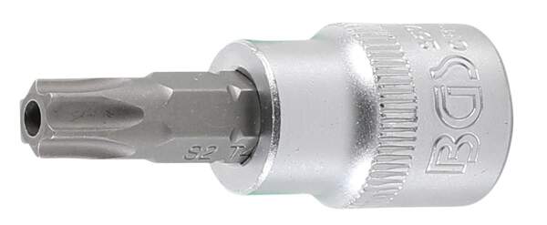 Bit-Einsatz | Antrieb Innenvierkant 10 mm (3/8") | T-Profil (für Torx) mit Bohrung T45