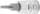 Bit-Einsatz | Antrieb Innenvierkant 6,3 mm (1/4") | Innensechskant 3/32"