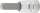 Bit-Einsatz | Antrieb Innenvierkant 6,3 mm (1/4") | Innensechskant 1/4"