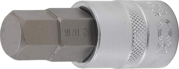 Bit-Einsatz | Länge 70 mm | Antrieb Innenvierkant 12,5 mm (1/2") | Innensechskant 11/16"
