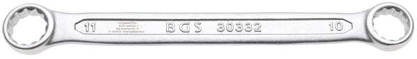 Doppel-Ringschlüssel | extra flach | SW 10 x 11 mm