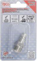 Druckluft-Stecknippel | AG 10 mm (3/8")