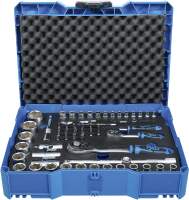 Steckschlüssel-Satz | 6,3 mm (1/4") / 12,5 mm (1/2") | im Systemkoffer | BGS systainer® | 65-tlg.