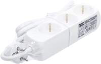 Steckdosenleiste | 3-fach | Zuleitung 1,4 m | 3 x 1,5 mm² | IP 20