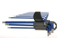 Winkelschlüssel-Satz | extra lang | Innensechskant/Innensechskant mit Kugelkopf 1,5 - 10 mm | 9-tlg.