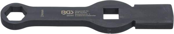 Schlag-Ringschlüssel | Sechskant | mit 2 Schlagflächen | SW 24 mm