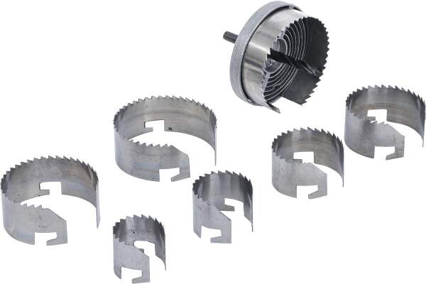 Lochsägen-Satz | Ø 26 - 63 mm | Tiefe 25 mm | 7-tlg.