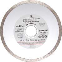 Vollrand-Trennscheibe | für Nassschnitt | Bohrungs-Ø 22,2 mm | Ø 115 mm