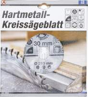 Hartmetall-Kreissägeblatt | Ø 210 x 30 x 2,6 mm | 40 Zähne