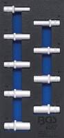 Werkstattwageneinlage 1/3: Steckschlüssel-Einsätze Sechskant | 12,5 mm (1/2") | 10-24 mm | tief | 9-tlg.