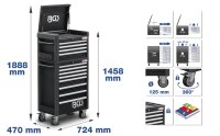 Werkstattwagen Profi Standard Maxi | 12 Schubladen | mit...