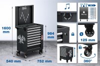 Werkstattwagen | 8 Schubladen | leer