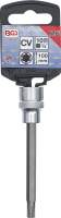 Bit-Einsatz | Länge 100 mm | Antrieb Innenvierkant 10 mm (3/8") | Keil-Profil (für RIBE) M6