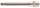 Bit-Einsatz | Länge 100 mm | Antrieb Innenvierkant 10 mm (3/8") | Keil-Profil (für RIBE) M6