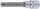 Bit-Einsatz | Länge 100 mm | Antrieb Innenvierkant 12,5 mm (1/2") | Keil-Profil (für RIBE) M10
