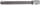 Bit-Einsatz | Länge 200 mm  | Antrieb Innenvierkant 12,5 mm (1/2") | Keil-Profil (für RIBE) M12