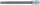 Bit-Einsatz | Länge 100 mm | Antrieb Innenvierkant 6,3 mm (1/4") | T-Profil (für Torx) mit Bohrung T30