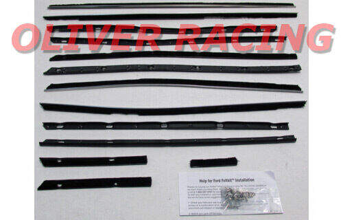 FENSTERSCHACHTLEISTEN 13-teilig LINCOLN Continental 4-Türer Hardtop 1966 67