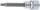 Bit-Einsatz | Länge 100 mm | Antrieb Innenvierkant 12,5 mm (1/2") | Innensechskant 5 mm