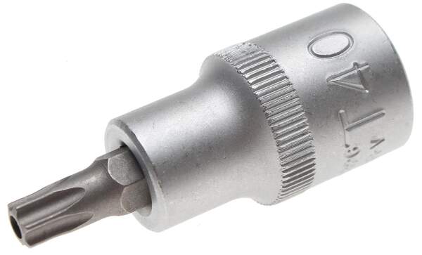 Bit-Einsatz | Antrieb Innenvierkant 12,5 mm (1/2") | T-Profil (für Torx) mit Bohrung T40