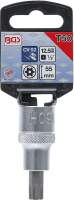 Bit-Einsatz | Antrieb Innenvierkant 12,5 mm (1/2") | T-Profil (für Torx) mit Bohrung T50