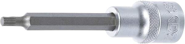 Bit-Einsatz | Länge 100 mm | Antrieb Innenvierkant 12,5 mm (1/2") | Innenvielzahn (für XZN) M5