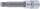 Bit-Einsatz | Länge 100 mm | Antrieb Innenvierkant 12,5 mm (1/2") | Innenvielzahn (für XZN) M12